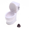 Plastic Toilet Miniature Ornaments PW-WGAAE85-02-1