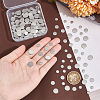 Unicraftale 150Pcs 3 Style 304 Stainless Steel Stamping Blank Tag Cabochons STAS-UN0055-70-4