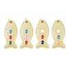 Brass Enamel Pendants KK-C162-059G-1