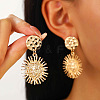 304 Stainless Steel Dangle Stud Earrings FS-WG82045-09-1