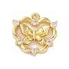 Brass Micro Pave Cubic Zirconia Pandents KK-U042-11G-02-1