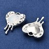 Rack Plating Alloy Rhinestone Pendants PALLOY-D028-08A-S-RS-3