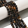 Natural Agate(Dyed & Heated) Beads Strands G-H066-B02-01-2