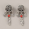 Tibetan Style Alloy European Dangle Charms FIND-TAC0001-68-2