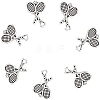 80Pcs Tibetan Style Zinc Alloy Pendants TIBEP-UN0001-01-1