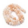 Natural Pink Aventurine Beads Strands G-K380-A07-01-3