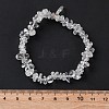 Unisex Chip Natural Quartz Crystal Beaded Stretch Bracelets BJEW-S143-16-6