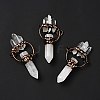 Natural Quartz Crystal Big Pointed Pendants G-D468-18R-2