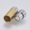304 Stainless Steel Magnetic Clasps with Glue-in Ends STAS-F139-074G-3