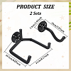 2 Bags Wall-mounted Iron Guitar Hook Hanger ODIS-WR0001-80B-2