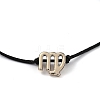 Adjustable Polyester Cord Slider Bracelets LS-BJEW-H540-A02-G-1