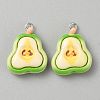 Opaque Resin Pendants CRES-CJC0011-004F-P-1