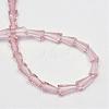 Transparent Glass Bead Strands GLAA-R170-6x12-01H-3