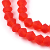 Imitate Austrian Crystal Frosted Glass Beads Strands EGLA-A039-T3mm-MD14-3