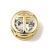 Brass Micro Pave Cubic Zirconia Multi-Strand Links KK-C111-01G-T-1