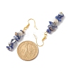 Natural Sodalite Chip Beaded Dangle Earrings EJEW-JE04788-13-4