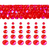 5 Strands 5 Size Transparent Electroplate Glass Beads Strands GLAA-TA0001-96A-1