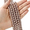 Eco-Friendly Dyed  Glass Pearl Round Beads Strands HY-A002-8mm-RB046-4