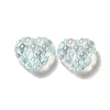 Transparent Acrylic Waffle Beads OACR-E016-01A-2