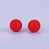 Round Silicone Focal Beads SI-JX0046A-25-2