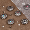 12 Sets 2 Styles Alloy Decorative Rivets BUTT-CP0001-07A-7