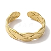 Vacuum Plating 201 Stainless Steel Criss Cross Open Cuff Rings for Women RJEW-C092-13G-2