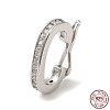 Rhodium Plated 925 Sterling Silver Twister Clasps LS-STER-E056-026P-A-1