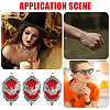 12Pcs Vampire Bat Shaped Alloy Enamel Pendants ENAM-CA0001-87A-7