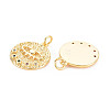 Rack Plating Brass Micro Pave Colorful Cubic Zirconia Pendants KK-N233-189A-01-3