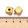 Spray Painted Wooden Beads WOOD-P021-01C-M-4