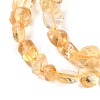 Heated Natural Citrine Beads Strands G-P497-01C-39-5