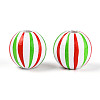 Spray Painted Schima Wood Beads WOOD-T032-36B-3