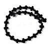 Natural Black Stone Beads Strands G-I369-A24-02-3