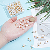 100Pcs 10 Styles ABS Plastic Imitation Pearl Pendants and Connector Charms Findings Kits PALLOY-WR00021-3