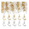 200Pcs 10 Styles Brass Bead Tips FIND-PH0020-84-7