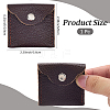 1Pc Square Leather Ring Storage Bags with Snap Button ABAG-CL0001-23-2