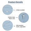 1Pc Stainless Steel Sequin Link Chain Waist Chains AJEW-WH0248-752-4