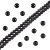 2 Strands 2 Styles Natural Black Onyx(Dyed & Heated) Beads Strands G-TA0003-52-6mm-1