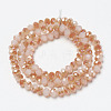 Electroplate Glass Beads Strands EGLA-A034-J6mm-J02-2
