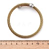 304 Stainless Steel Torque Bangles for Women BJEW-P310-19GP-5