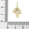 Brass Micro Pave Cubic Zirconia Pendants KK-S514-04F-G-3