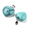 Synthetic Turquoise Charms HEAR-PW0001-057-30-3