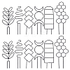 12Pcs 2 Styles Plastic Plant Climbing Trellis AJEW-GO0005-49-1