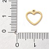 304 Stainless Steel Charms STAS-R003-01G-02-3