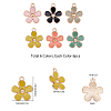 SUNNYCLUE Light Gold Plated Alloy Enamel Pendants PALLOY-SC0002-44-2