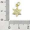 Brass Micro Pave Colorful Cubic Zirconia Pendants KK-H475-19G-11-3