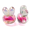 UV Plating Rainbow Iridescent Acrylic Beads X1-PACR-E001-05F-2