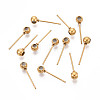 304 Stainless Steel Stud Earring Findings STAS-F329-01A-G-1