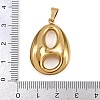 304 Stainless Steel Pendants STAS-P407-04E-G-3