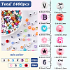 1400Pcs 10 Colors Opaque Acrylic Beads MACR-SC0002-30-2